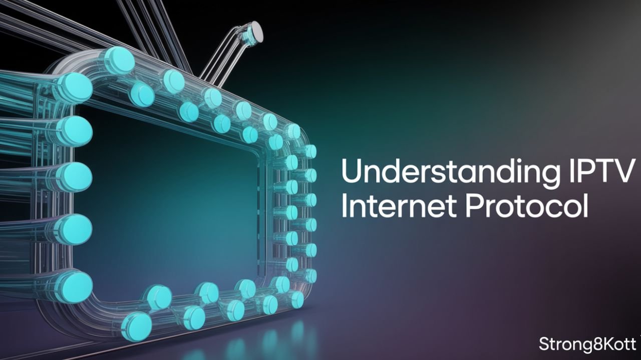 Abstract data network representing what IPTV Internet Protocol is