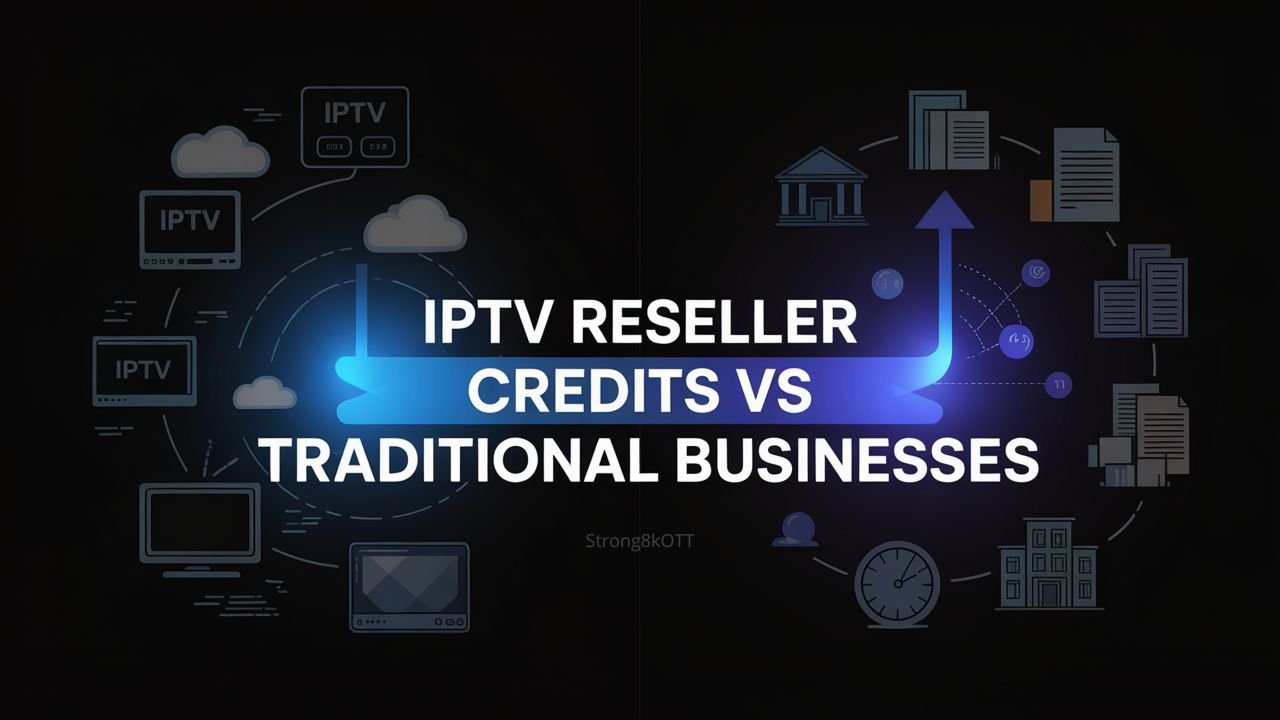 IPTV Reseller Credits vs traditional business comparison image