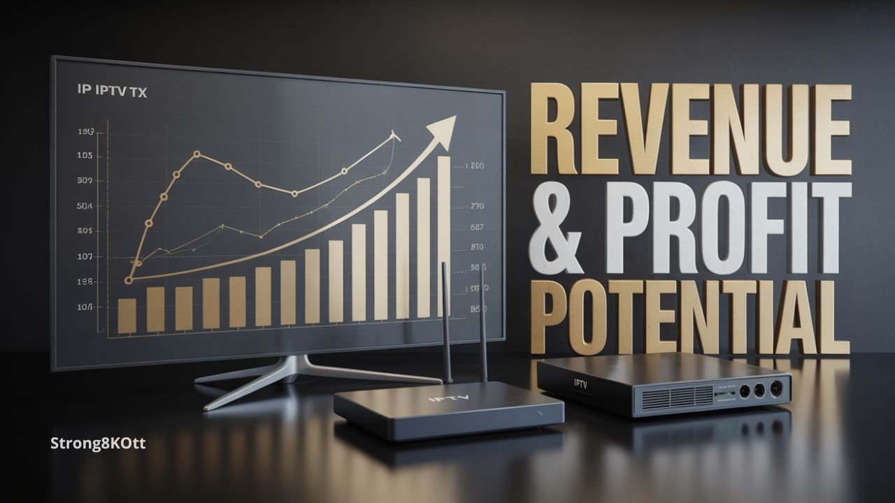 IPTV reselling revenue and profit potential illustration