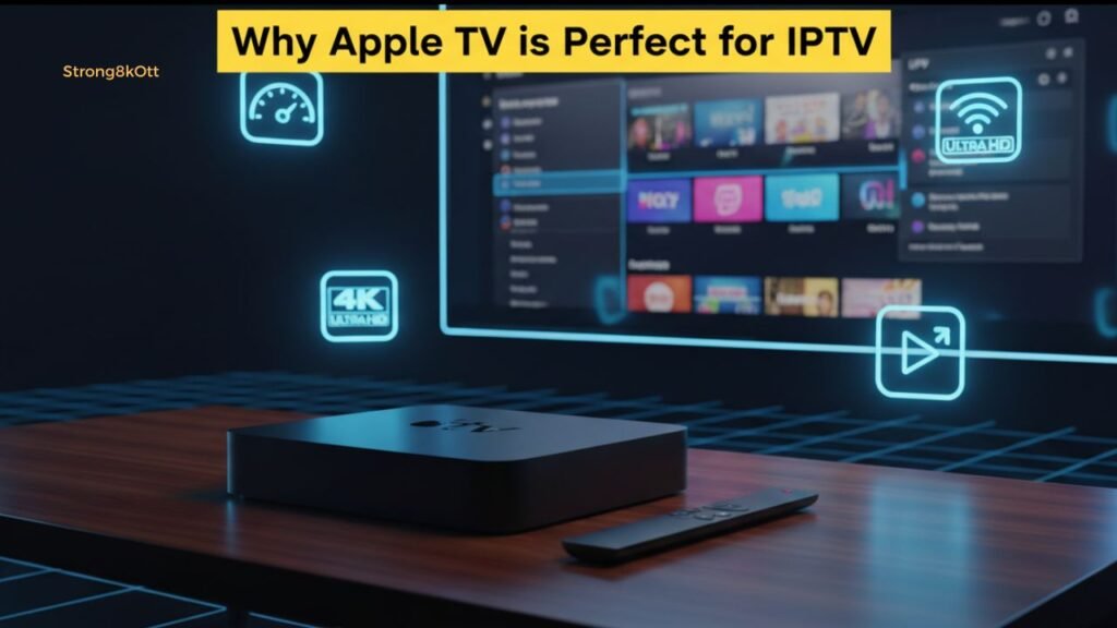 Apple TV IPTV streaming performance and stability concept