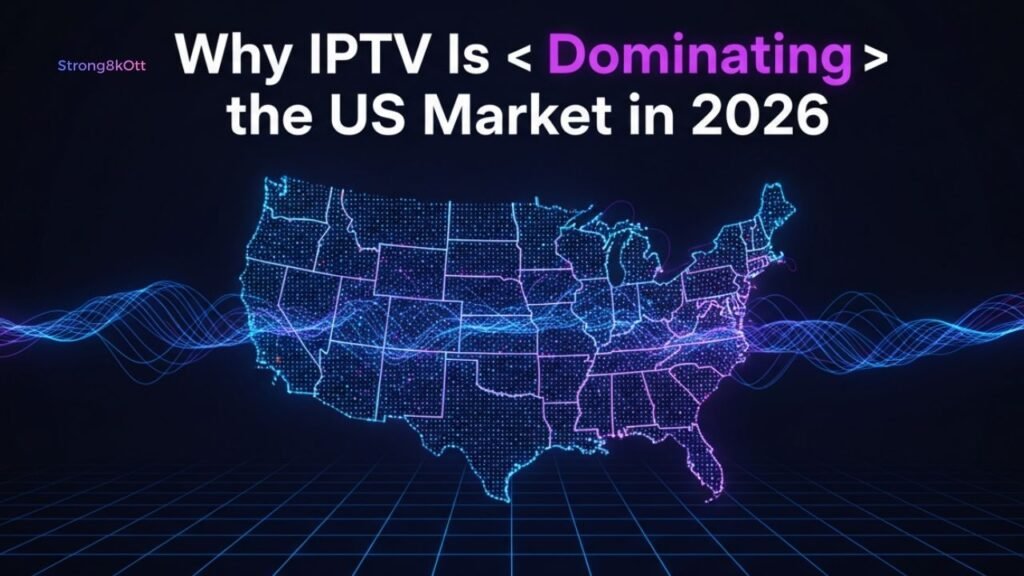 IPTV dominating US market 2026 digital concept