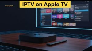 IPTV on Apple TV featured image with Apple TV device