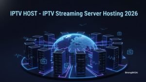 IPTV host streaming server network infrastructure illustration